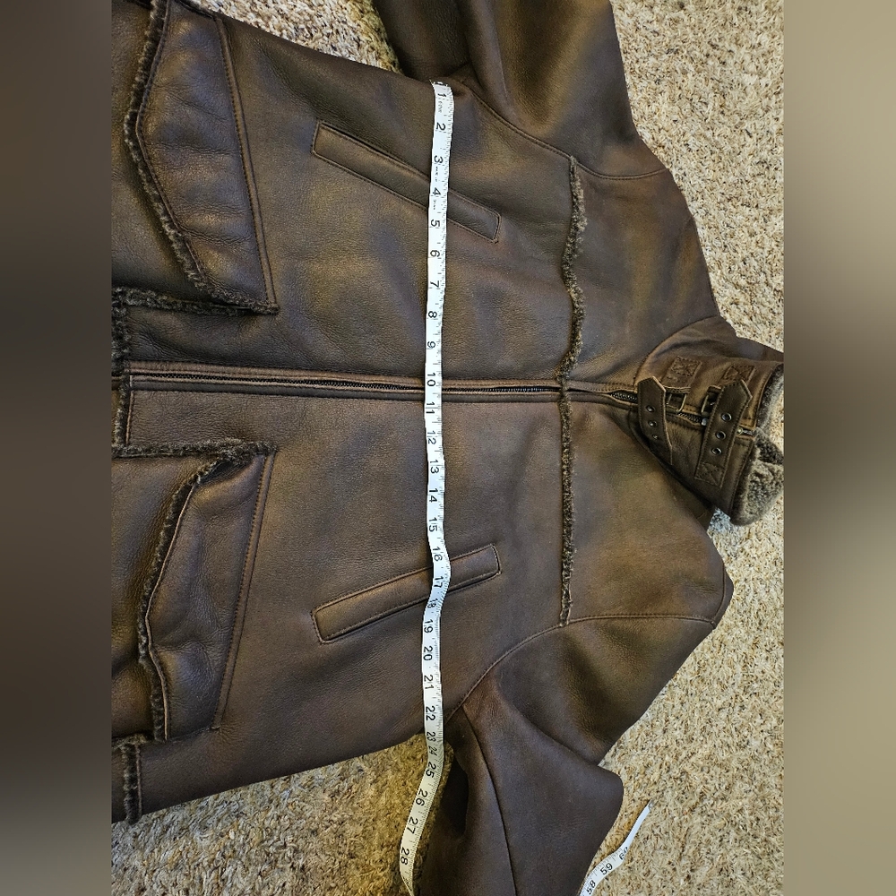 Ted Baker Dark Brown Shearling Jacket - image 2